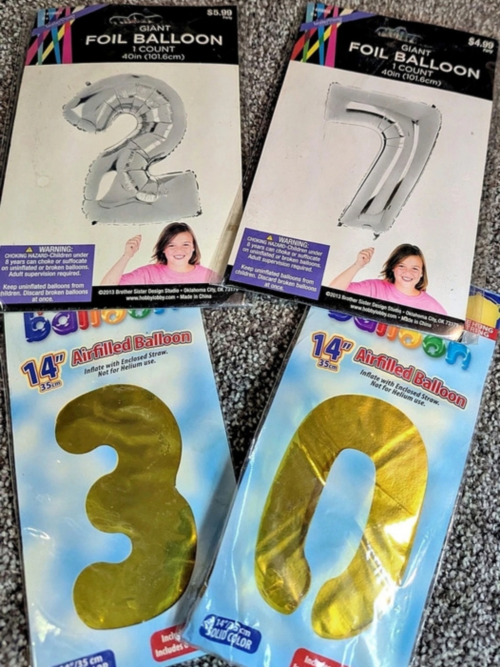 Number Balloons